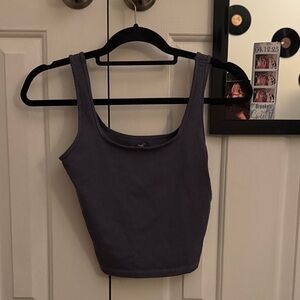 Hollister Ribbed Tank Top - Dark Blue